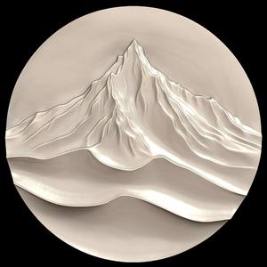 3D Model STL File for CNC Router/Laser & 3D Printer A Mountain That Changes Shape Every 100 Years