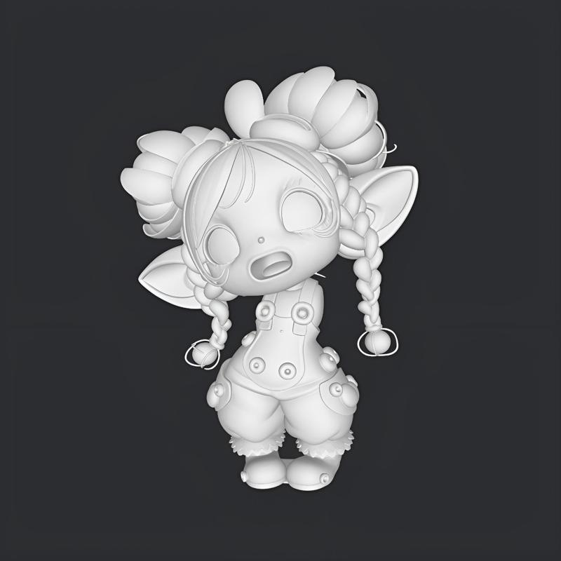 chibi baby figure, High-Quality 3D Model STL Files for Print - Instant Download & Ready-to-Use!