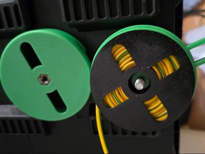 earth sleeving dispenser holder cable sleeve