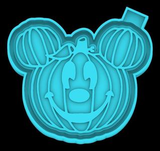 Mickey Mouse pumpkin - freshie mold - STL for silicone mold