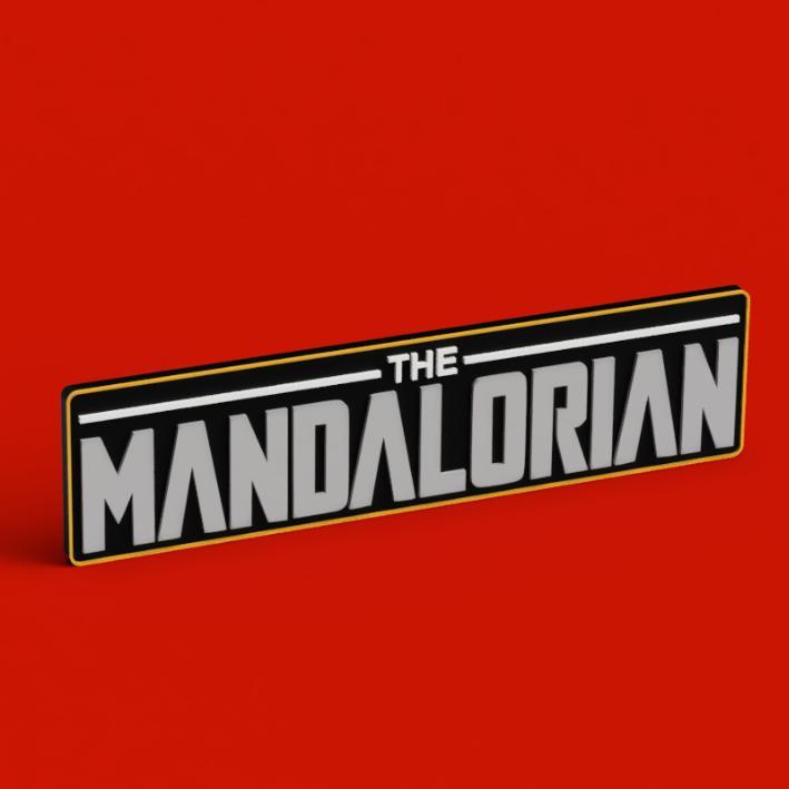Fridge magnet - Logo Plate Mandalorian - Star Wars
