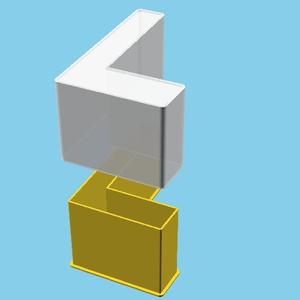 LATIN CAPITAL LETTER L, nestable box (v1)