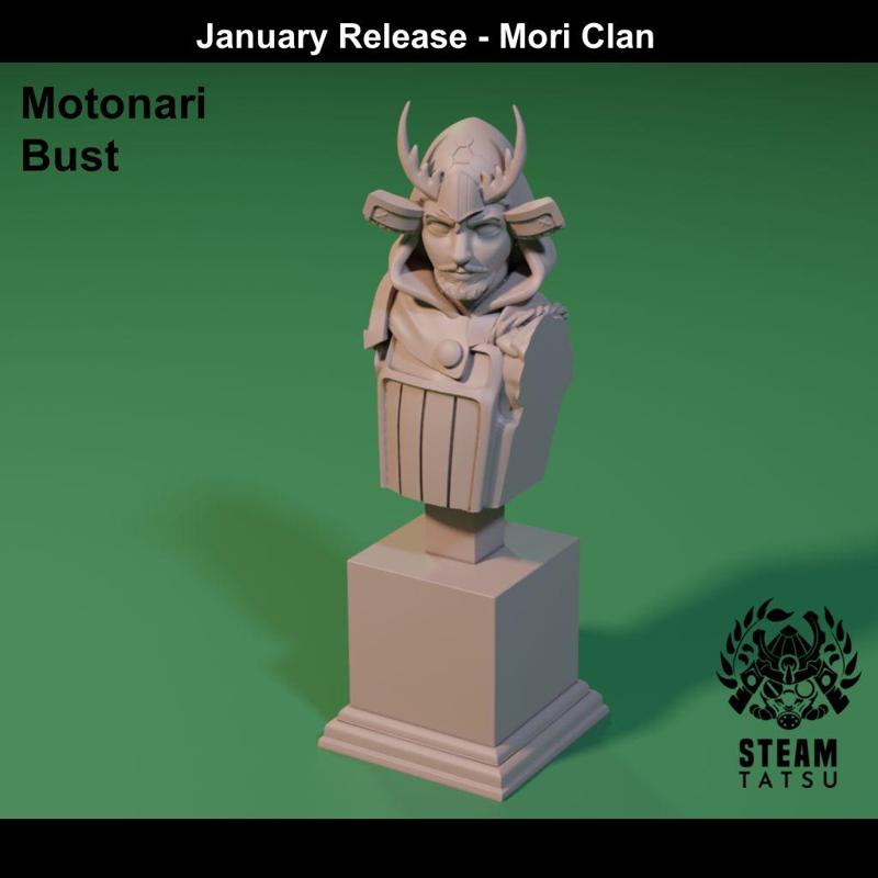 Mori Motonari Bust