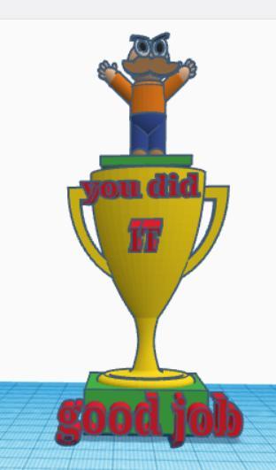 a trophy