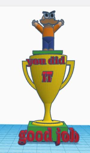 a trophy