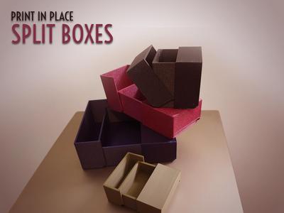 Print in Place Split Boxes