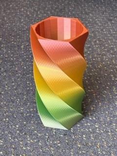 Twisted Hex Vase