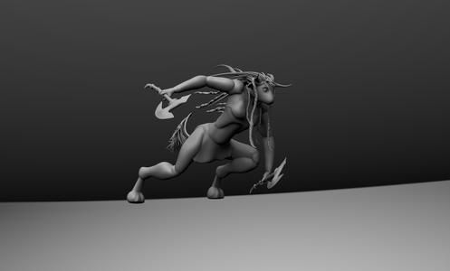FEMALE MINOTAUR - WARRIOR
