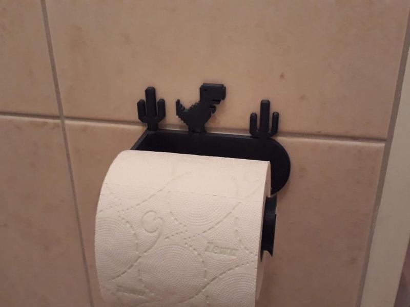 T-Rex Toilet Roll Holder
