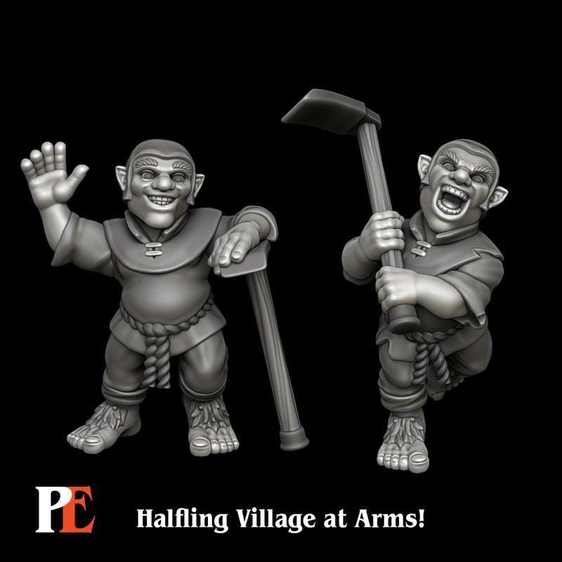 Halfling Farmer - Hoe