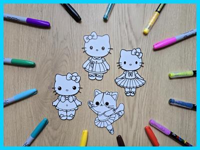 Cute Cats DIY Coloring