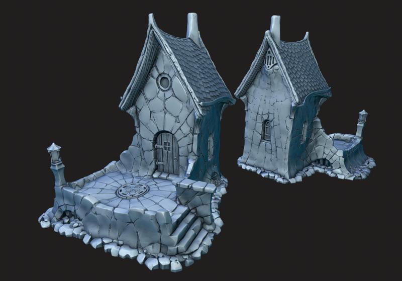 Gothic house, building