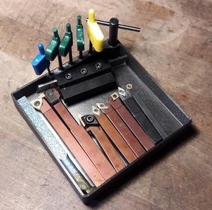 Gridfinity 3x3 tray for lathe tools and chisels