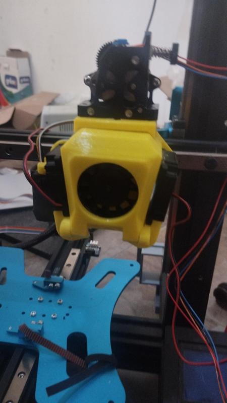 dual blower fan duct for ender 3 with spider 500c hotend