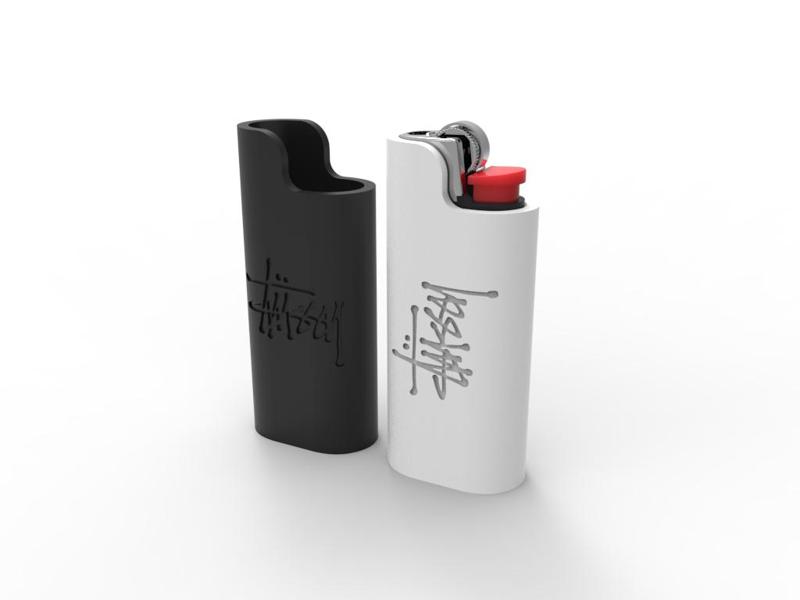 POCKET LIGHTER STUSSY CASE - Small Bic Lighter BUNDLE
