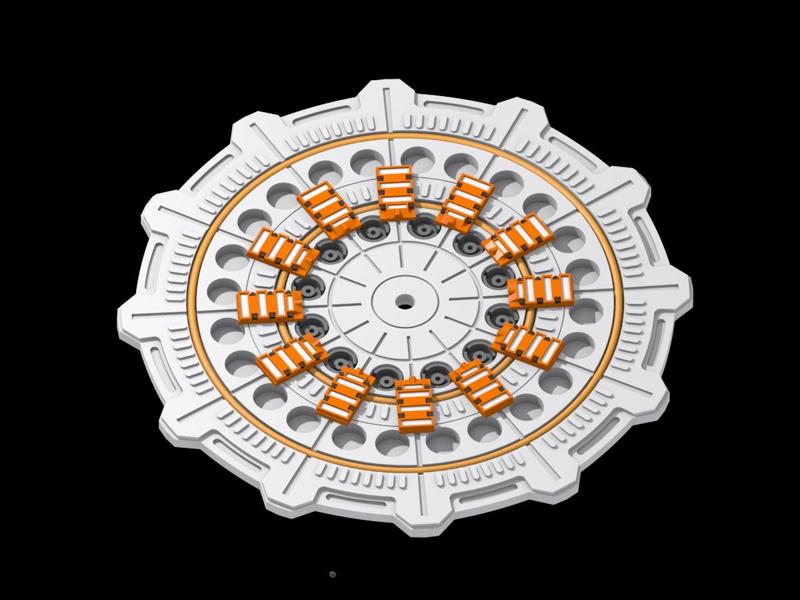 Proton Cannon cyclotron baseplate