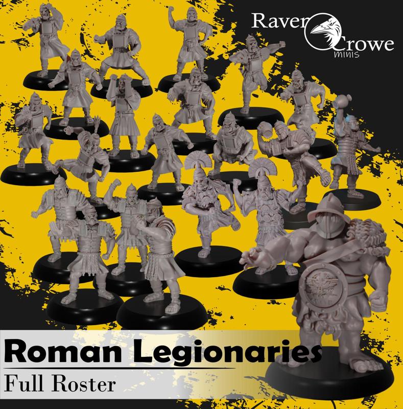Roman Legionaries Fantasy Football Team FULL ROSTER