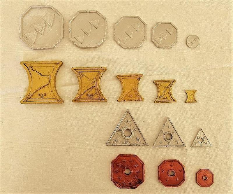 DnD Coins - Numbered & Scaled