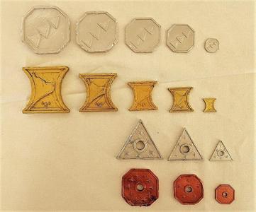 DnD Coins - Numbered & Scaled