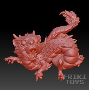 Bas Relief Design based on Baby Dragon - FrikiToys