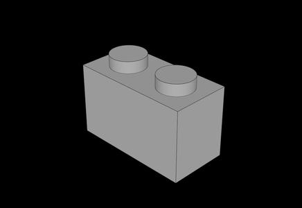 Lego Compatible (3004.dat) Brick  1 x  2