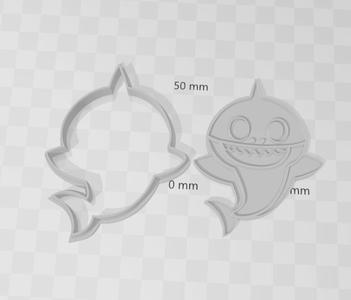 cookie, cutter, cookie cutter, baby shark cookie cutter