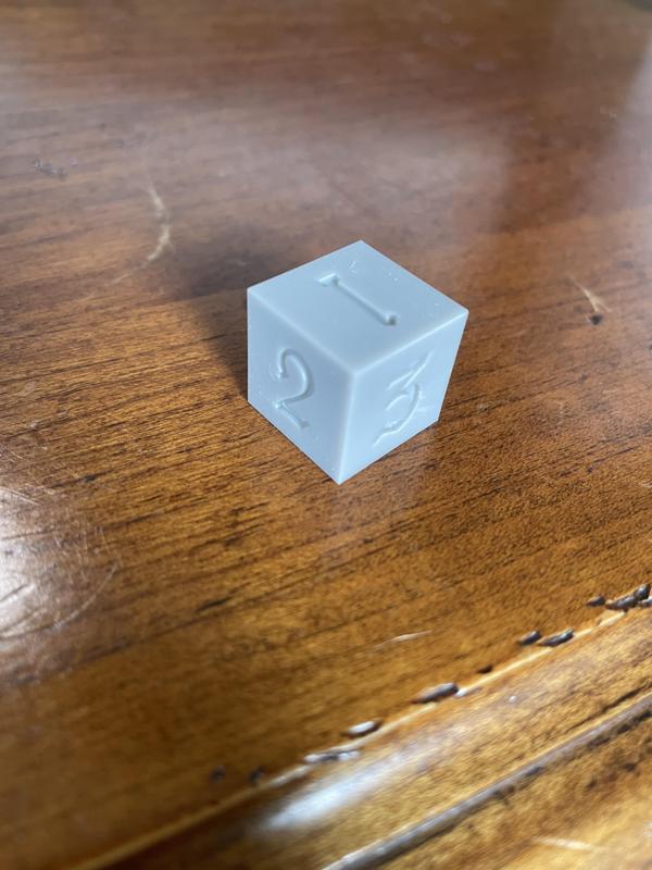 6 Sided D3 Die Black Clover