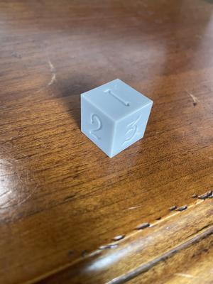 6 Sided D3 Die Black Clover