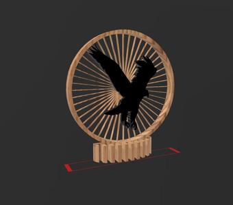 Flying Eagle - Q76 - Quick Print Gift - 2D - NO SUPPORT