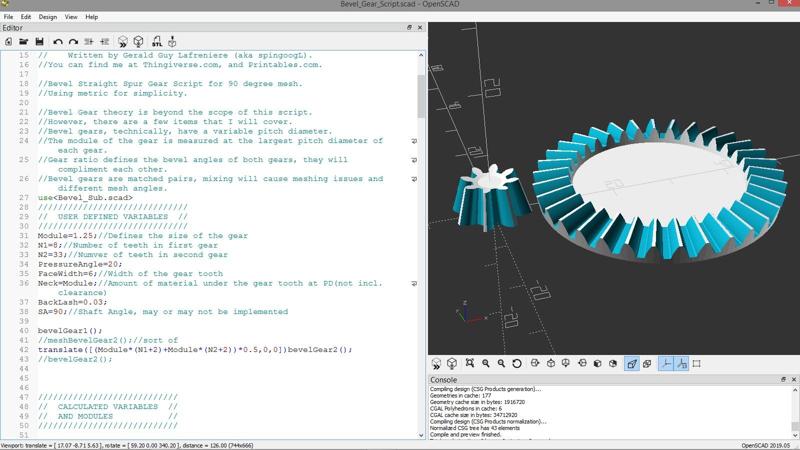 Bevel Gear Script