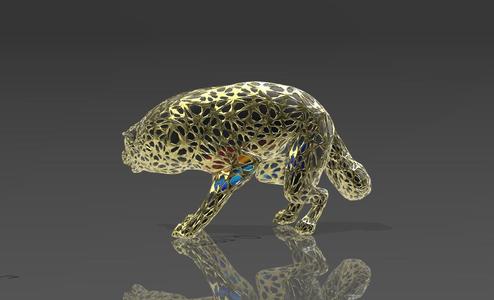 The Wolf's Angry Look - Voronoi Style - Spider Web - LowPoly - Perfect Design - Easy Print - Decor