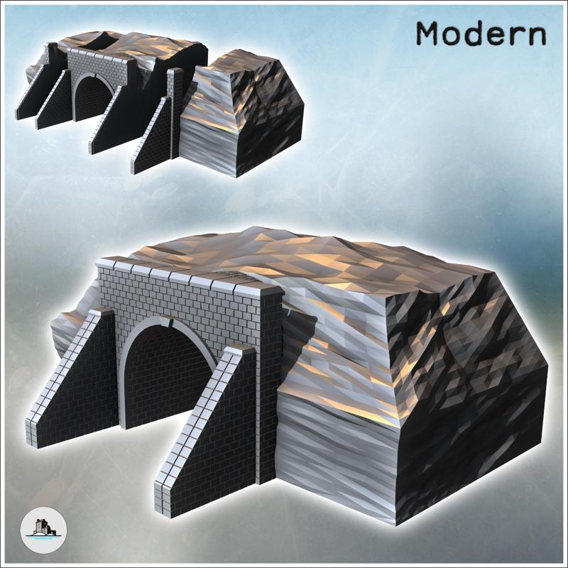 Brick Tunnel Entrance (1) - Modern WW2 WW1 World War Diaroma Wargaming RPG Mini Hobby