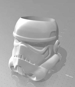 Stormtrooper flower pot