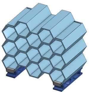 Hexagon Ink Shelf for small ink bottles