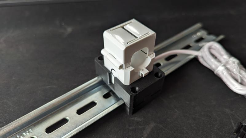 DIN rail holder for Shelly 3EM measuring coils