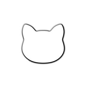 Cat head cookie cutter