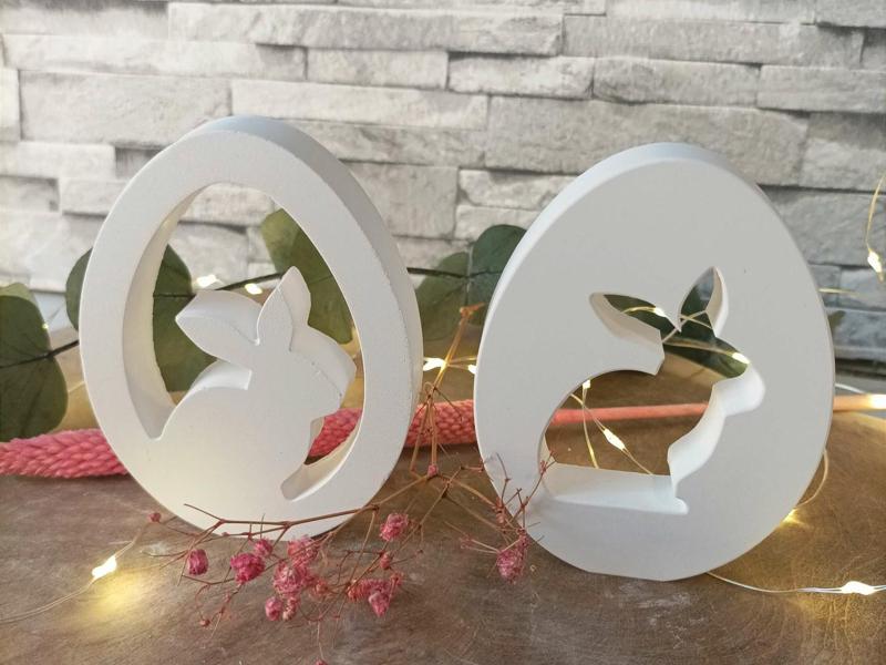 Modern Easter Bunny Egg Decor