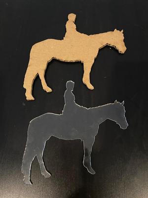 Laser Cut Horse Rider