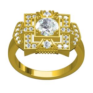 Antique Square Shape Vintage Ring