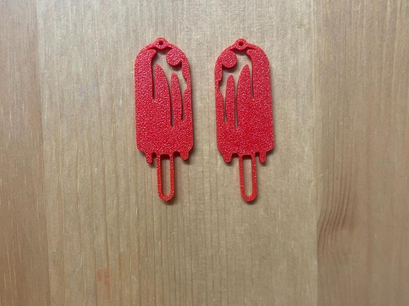 ice lolly earrings