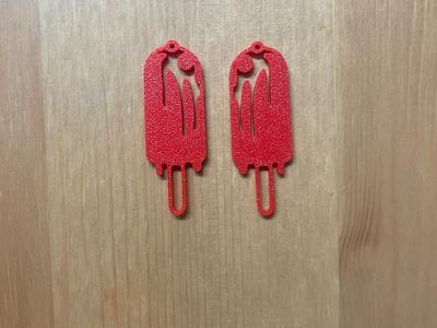 ice lolly earrings