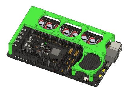 BTT Manta M8P - Cooling Shrouds, DIN Clips, and Board Mounts