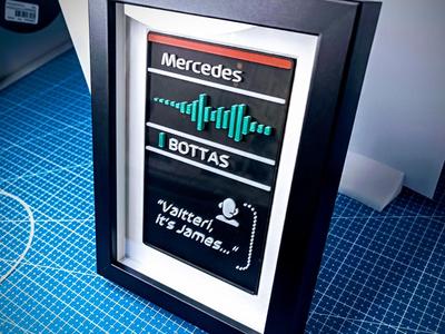 Valtteri, it's James - Pit Radio framed