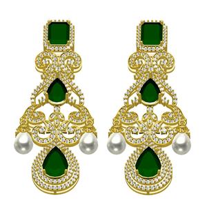 Art Deco Style Pearl Drop Earring