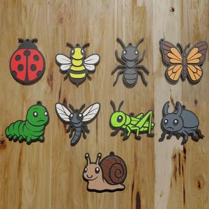 PACK 9 KEYCHAINS / MAGNETS / KEYCHAIN / MAGNETS INSECTS AND BUGS (STL AND 3MF)