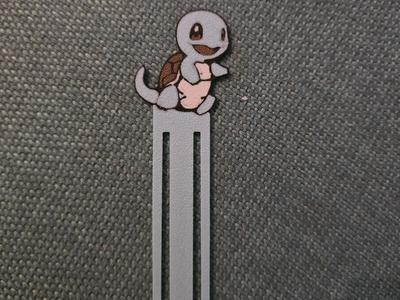 Pokemon Squirtle Bookmark Cute Minimalist Design