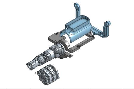Wraith 1.9 Transmission & Servo Mount
