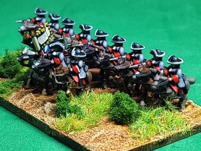6mm late 17thCentury charging cavalry with sword