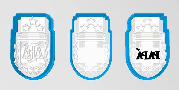 Cutter + AFA shield stamp x 3 with father's day motif