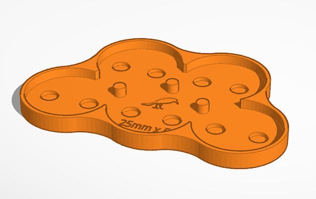 25mm (x5) movement tray (base to base)